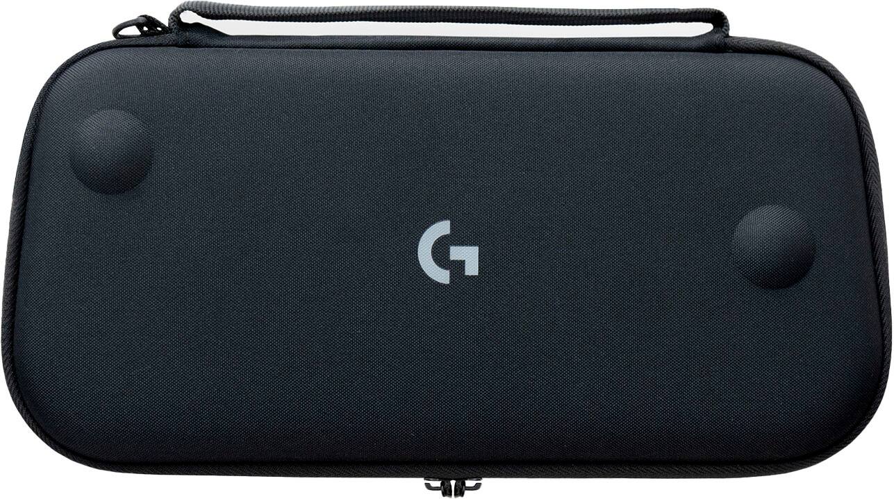 Front. Logitech - Carrying Case for Logitech G CLOUD Gaming Handheld - Black.