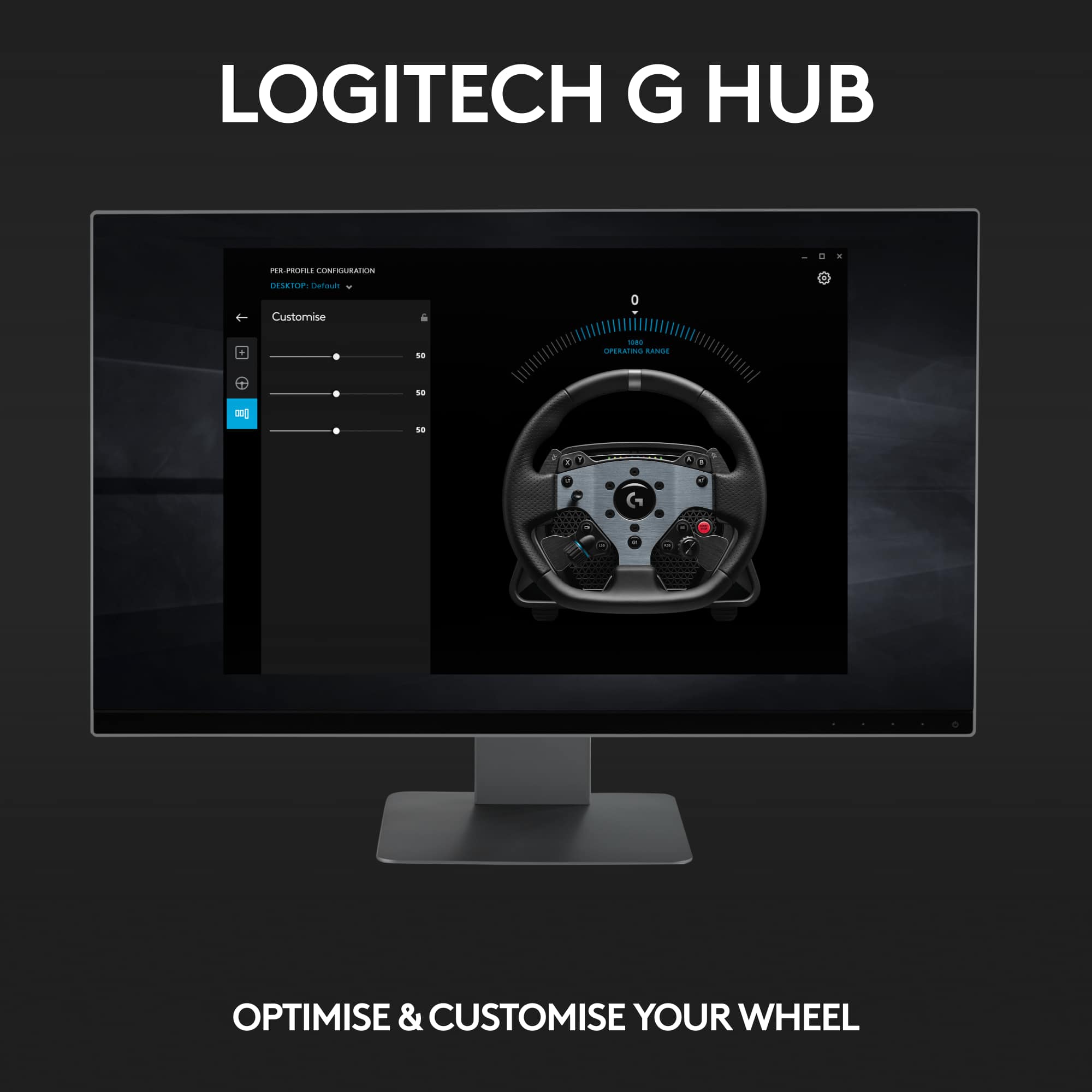 Logitech Pro Racing Wheel For Pc With Trueforce Force Feedback Black 