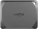 Front. Crucial - X9 Pro 1TB External USB-C SSD - Space Gray.
