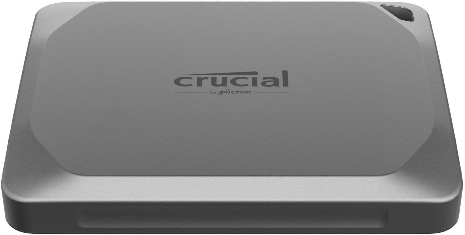 Angle. Crucial - X9 Pro 4TB External USB-C SSD - Space Gray.