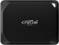 Crucial - X10 Pro 2TB USB-C External SSD - Black - Front_Zoom