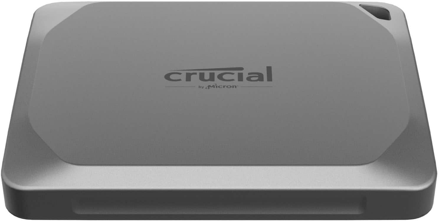 Angle. Crucial - X9 Pro 2TB External USB-C SSD - Space Gray.