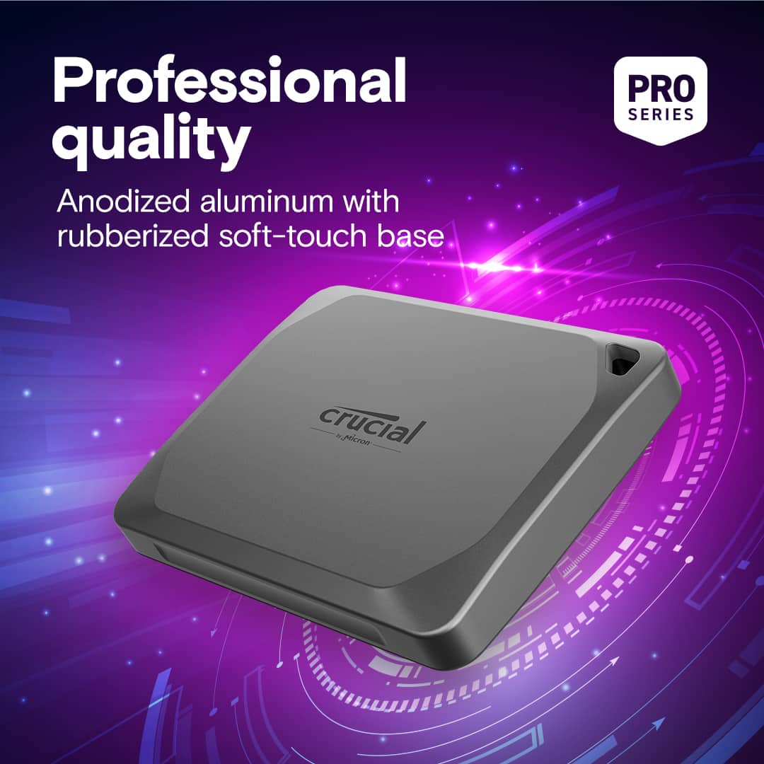 Professional quality Anodized aluminum with rubberized soft-touch base PRO SERIES crucial i.