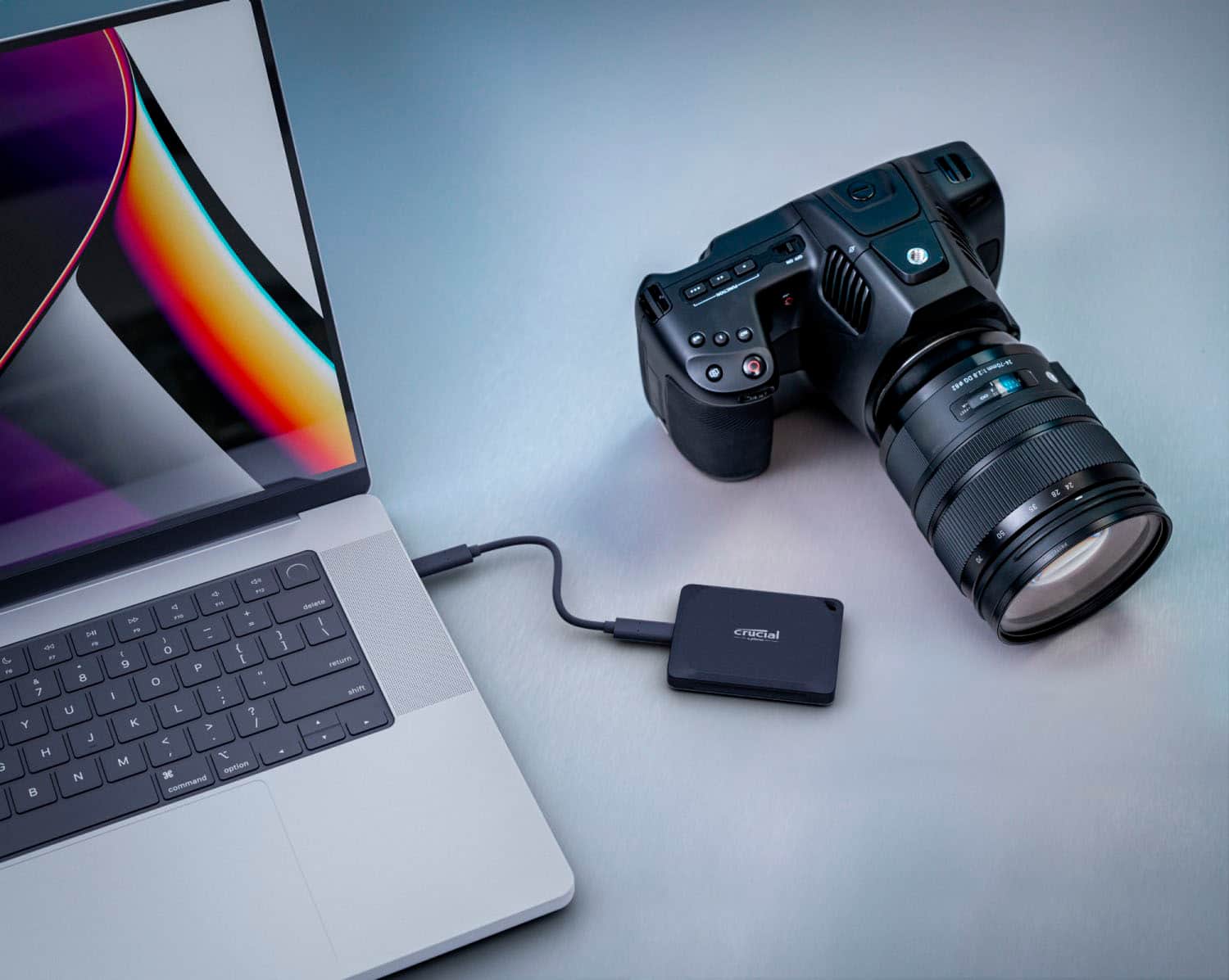 Alt View 22. Crucial - X10 Pro 4TB USB-C External SSD - Black.