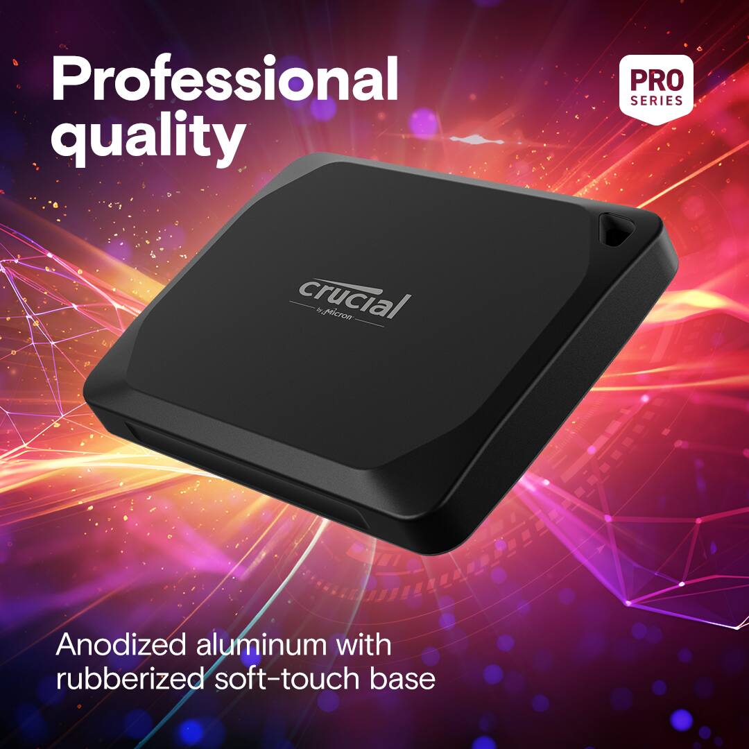Professional quality PRO SERIES crucial icr Anodized aluminum with rubberized soft-touch base.