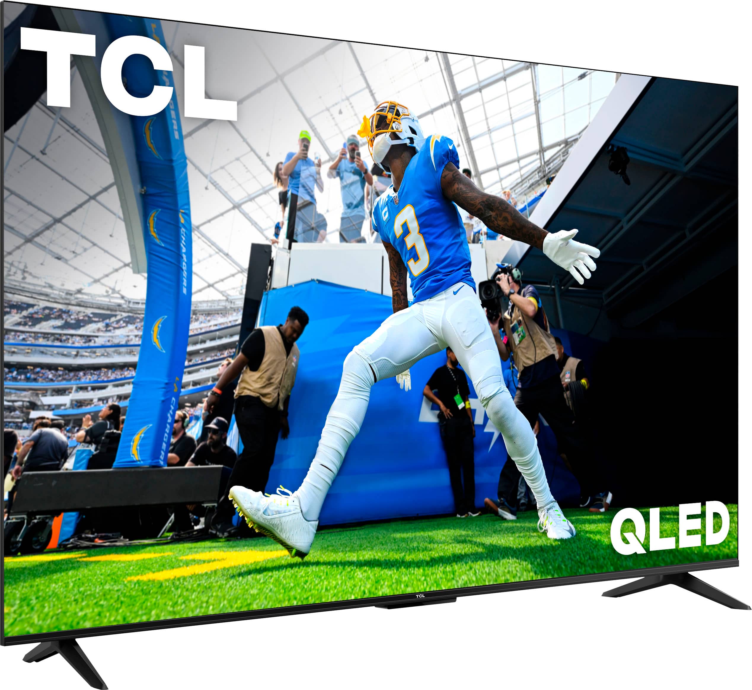Angle. TCL - 55" Class Q5 Q-Class 4K QLED HDR Smart TV with Google TV - Black.