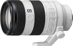 Front. Sony - SEL70200G2 FE 70-200mm F4 Macro G OSS II Lens - Grey.