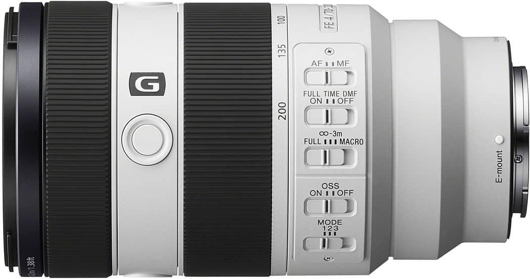 Sony SEL70200G2 FE 70-200mm F4 Macro G OSS II Lens Grey SEL70200G2 