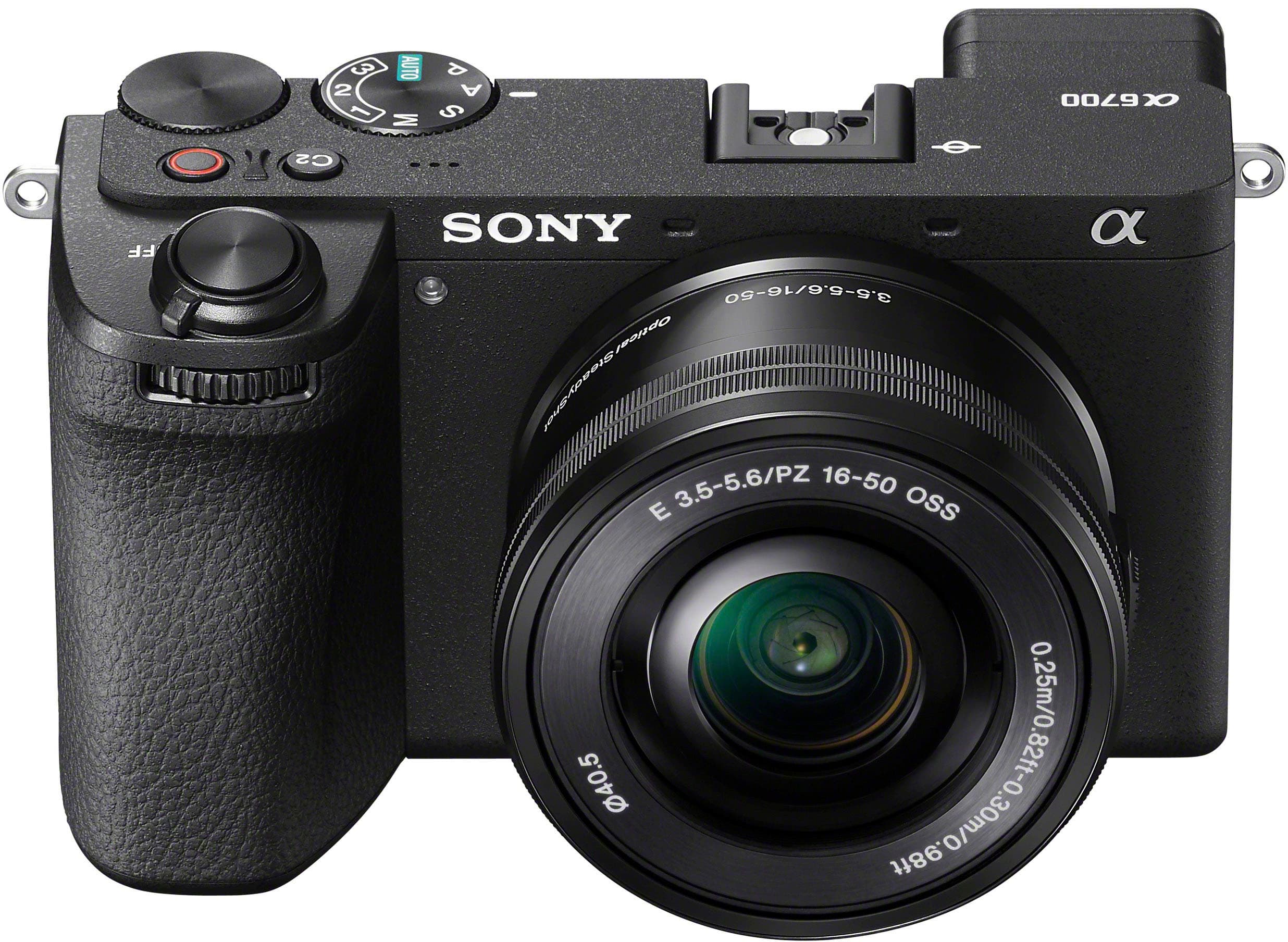 Alt View 1. Sony - Alpha 6700 - APS-C Mirrorless Camera with PZ 16-50 mm Lens - Black.