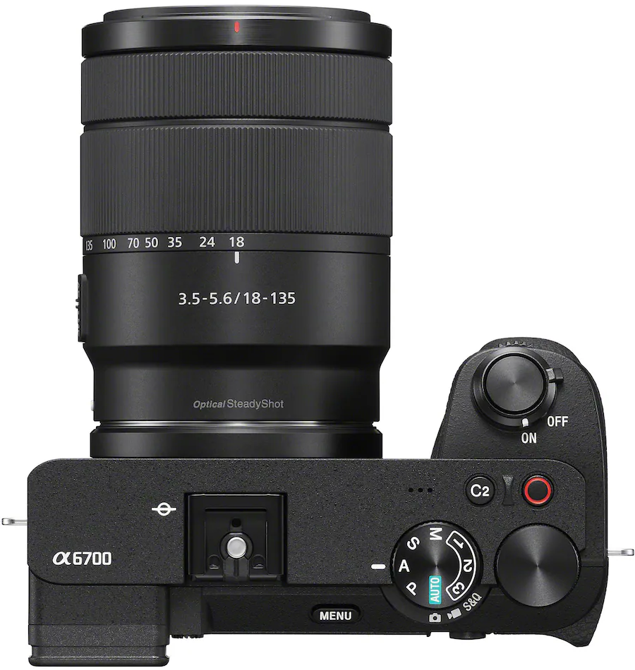 Muheed 6700 Sony Alpha 6700 APS C Mirrorless Camera with E 18 135 mm Lens Black ...