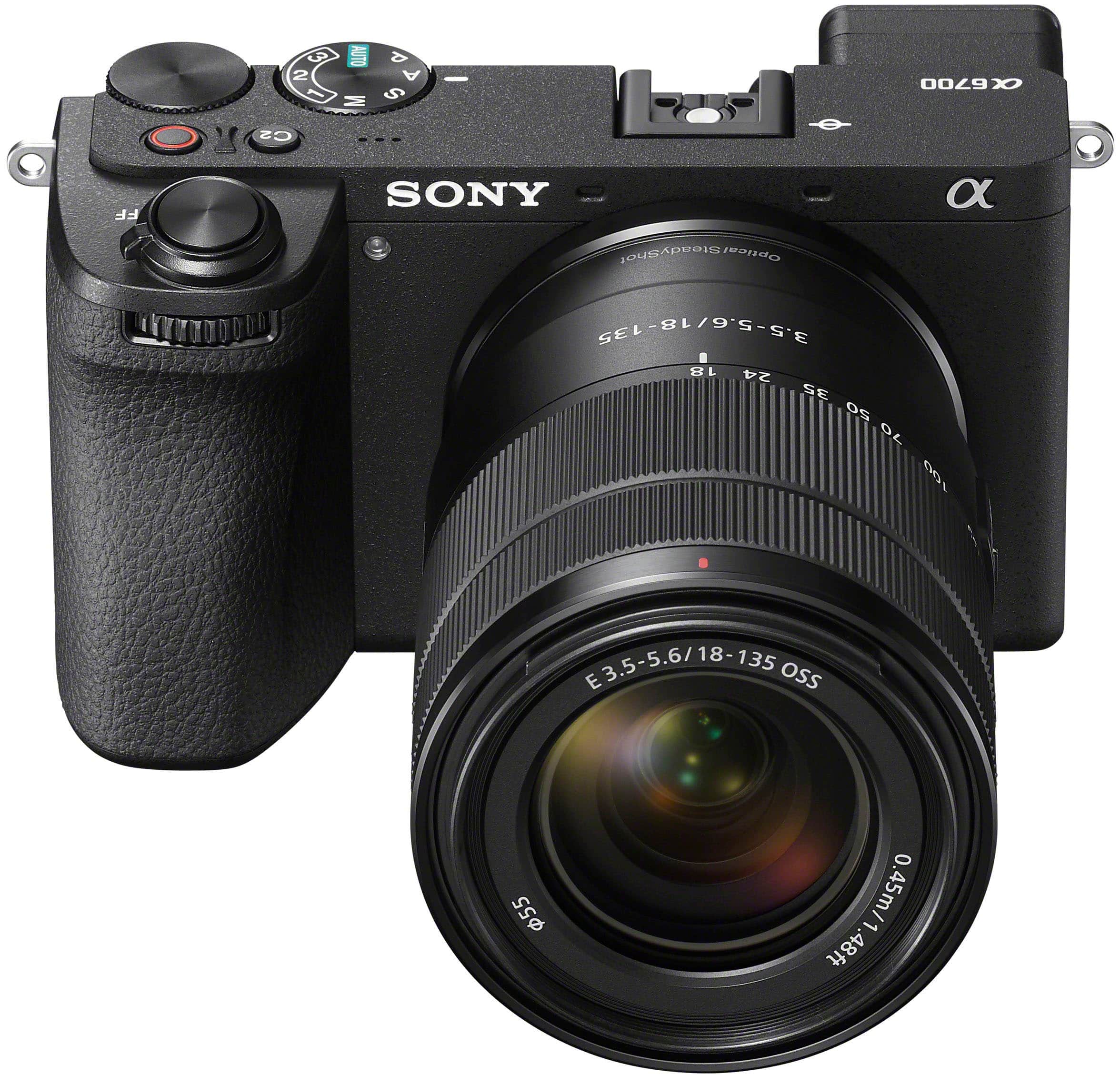 Alt View 1. Sony - Alpha 6700 - APS-C Mirrorless Camera with E 18-135 mm Lens - Black.