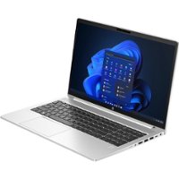 HP - ProBook 455 G10 15.6" Laptop - AMD Ryzen 7 with 16GB Memory - 512 GB SSD - Pike Silver Plastic, Silver - Angle_Zoom