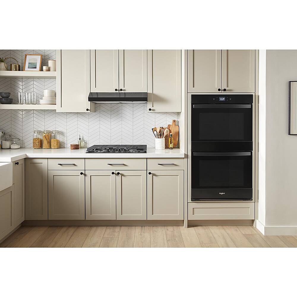 Alt View 18. Whirlpool - 27" Smart Built-In Electric Convection Double Wall Oven with Air Fry - Black.