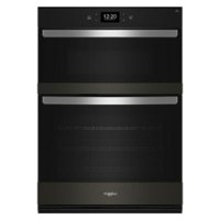 Whirlpool - 30" Smart Built-In Electric Combination Wall Oven with Air Fry - Black Stainless Steel - Front_Zoom