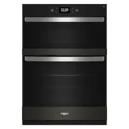 Whirlpool - 30" Smart Built-In Electric Combination Wall Oven with Air Fry - Black Stainless Steel