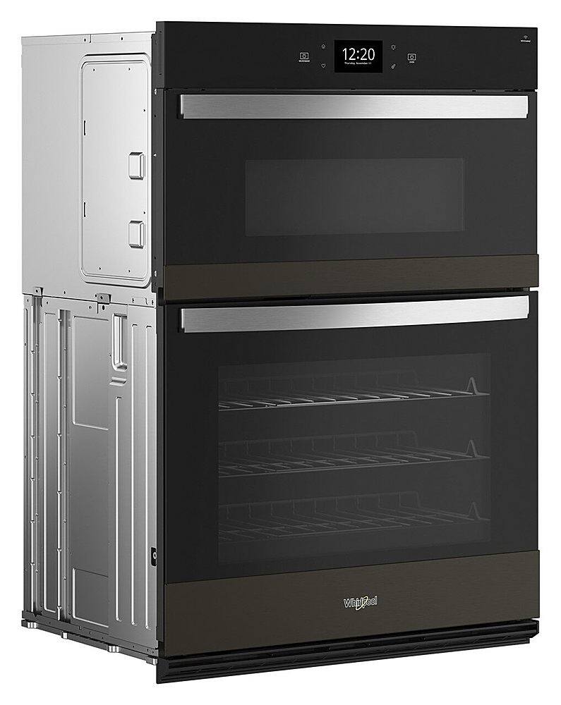Alt View 1. Whirlpool - 30" Smart Built-In Electric Combination Wall Oven with Air Fry - Black Stainless Steel.