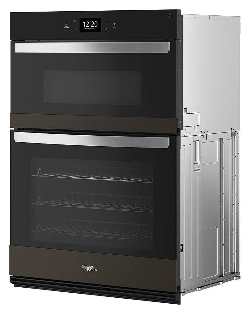 Alt View 2. Whirlpool - 30" Smart Built-In Electric Combination Wall Oven with Air Fry - Black Stainless Steel.