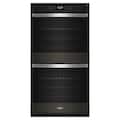Whirlpool - 30" Smart Built-In Electric Convection Double Wall Oven with Air Fry - Black Stainless Steel