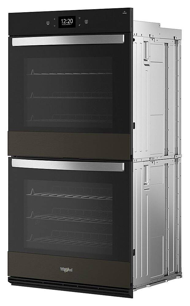 Alt View 1. Whirlpool - 30" Smart Built-In Electric Convection Double Wall Oven with Air Fry - Black Stainless Steel.
