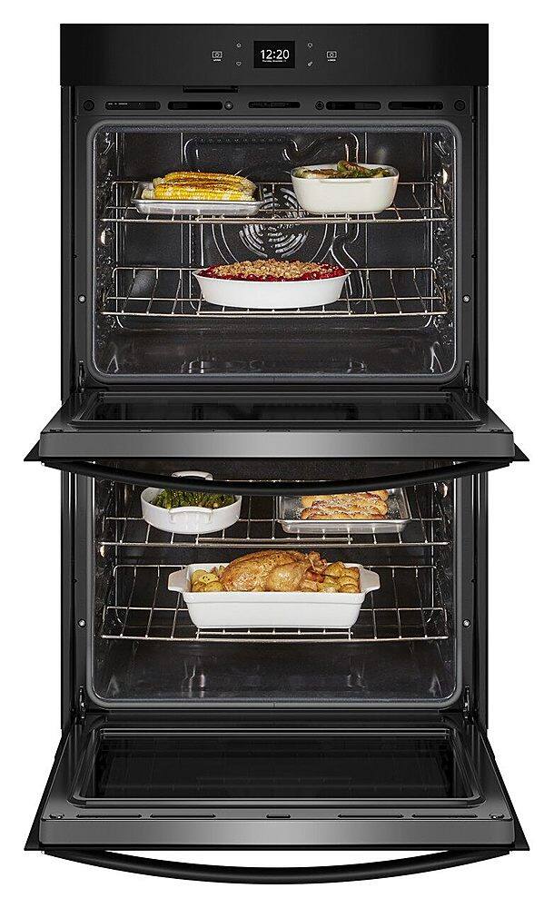 Alt View 13. Whirlpool - 30" Smart Built-In Electric Convection Double Wall Oven with Air Fry - Black.