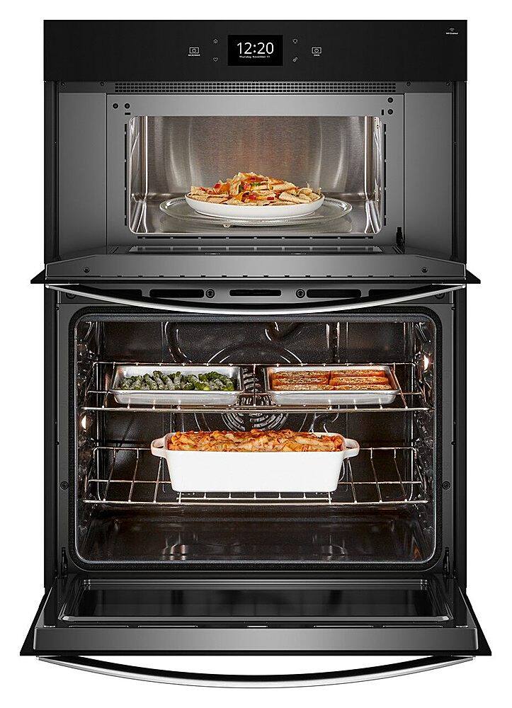 Alt View 2. Whirlpool - 27" Smart Built-In Electric Combination Wall Oven with Air Fry - Stainless Steel.