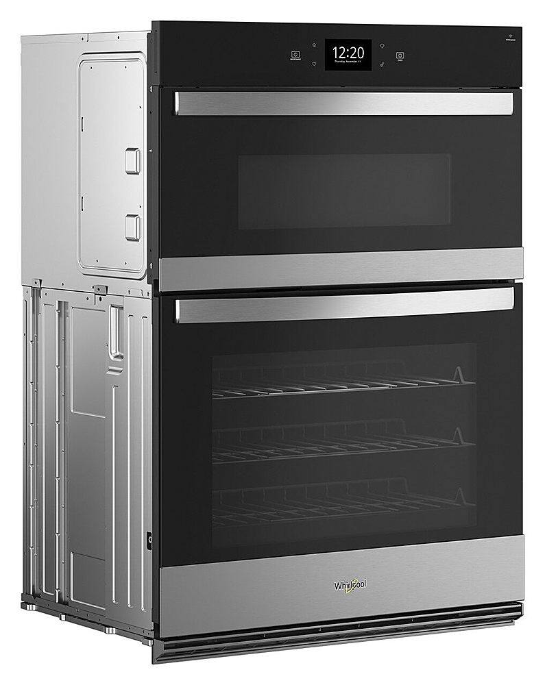 Alt View 1. Whirlpool - 30" Smart Built-In Electric Combination Wall Oven with Air Fry - Stainless Steel.