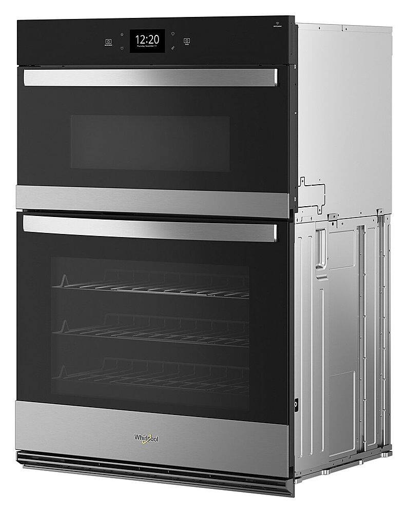 Alt View 2. Whirlpool - 30" Smart Built-In Electric Combination Wall Oven with Air Fry - Stainless Steel.