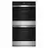 Front. Whirlpool - 30" Smart Built-In Electric Convection Double Wall Oven with Air Fry - Stainless Steel.