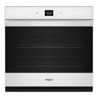 Whirlpool - 30" Smart Built-In Single Electric Wall Oven with Air Fry - White - Front_Zoom