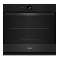 Whirlpool - 27" Smart Built-In Single Electric Wall Oven with Air Fry - Black - Front_Zoom