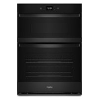Whirlpool - 30" Smart Built-In Electric Combination Wall Oven with Air Fry - Black - Front_Zoom