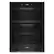 Front. Whirlpool - 27" Smart Built-In Electric Combination Wall Oven with Air Fry - Black.