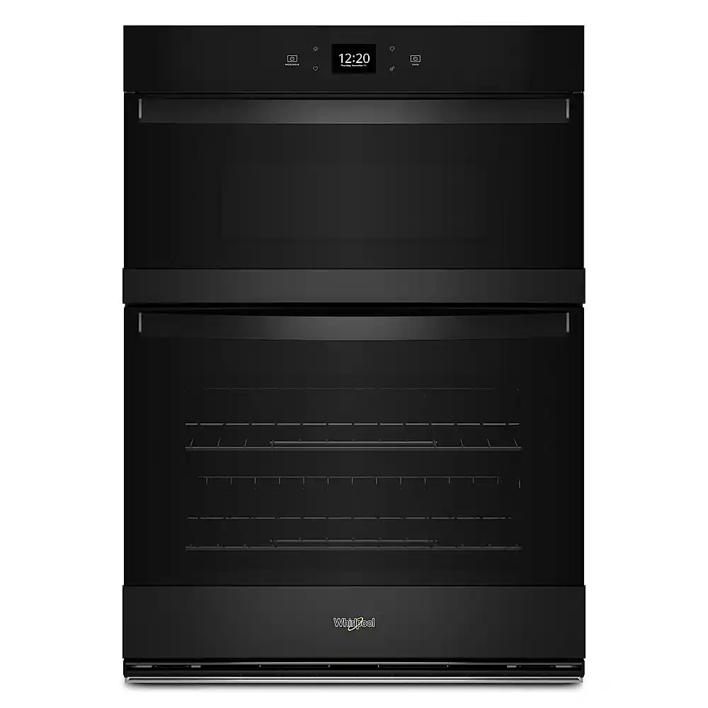 Whirlpool - 27" Smart Built-In Electric Combination Wall Oven with Air Fry - Black
