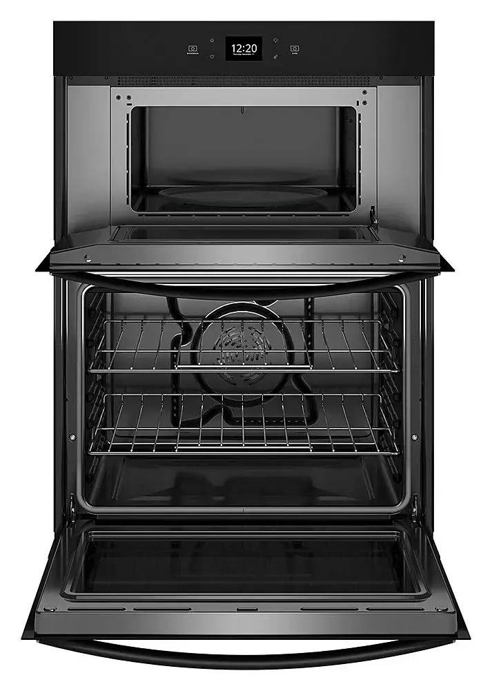 Alt View 12. Whirlpool - 27" Smart Built-In Electric Combination Wall Oven with Air Fry - Black.