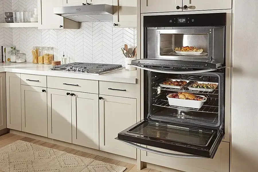 Alt View 17. Whirlpool - 27" Smart Built-In Electric Combination Wall Oven with Air Fry - Black.