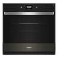 Whirlpool - 30" Smart Built-In Single Electric Wall Oven with Air Fry - Black Stainless Steel