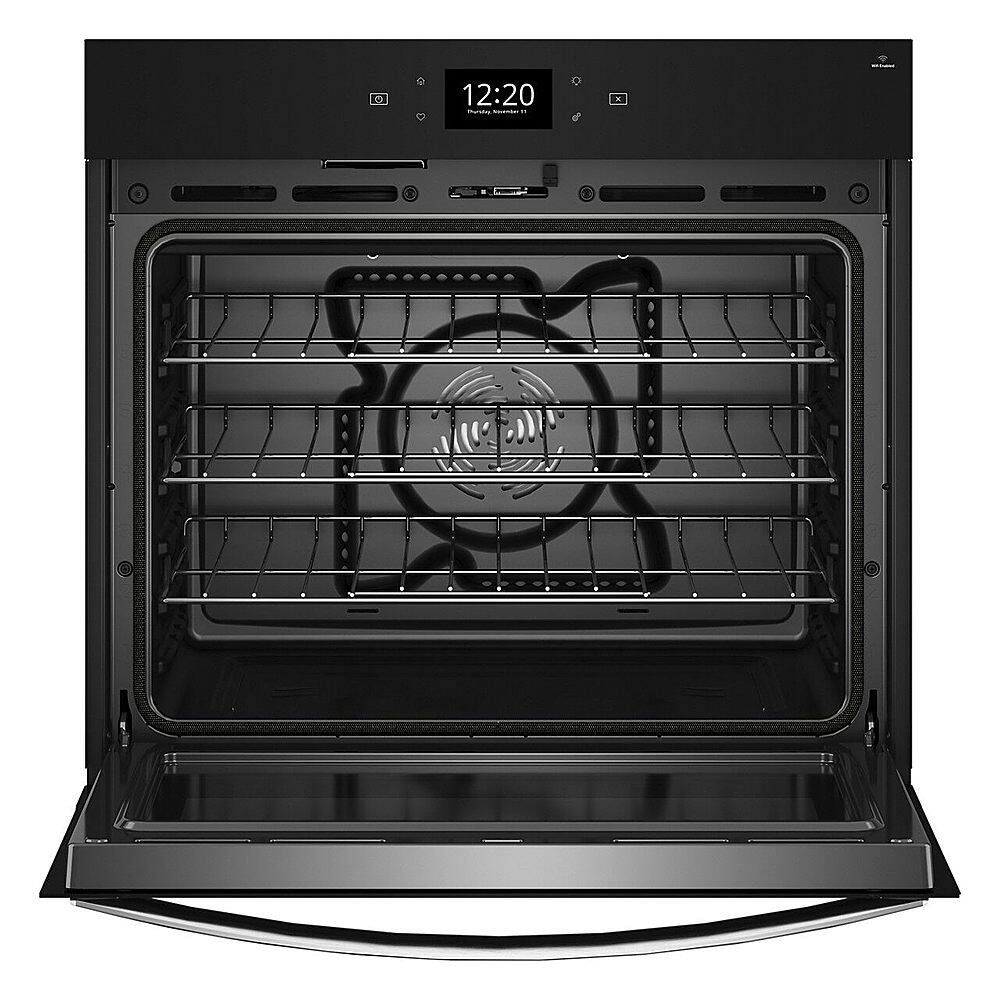 Alt View 11. Whirlpool - 30" Smart Built-In Single Electric Wall Oven with Air Fry - Black Stainless Steel.