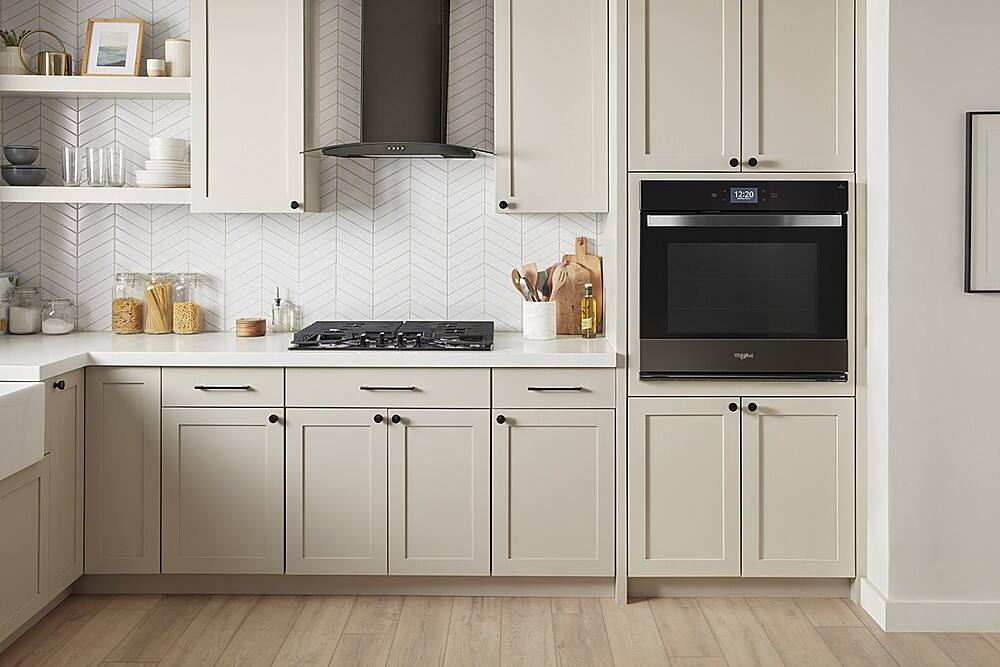 Alt View 13. Whirlpool - 30" Smart Built-In Single Electric Wall Oven with Air Fry - Black Stainless Steel.