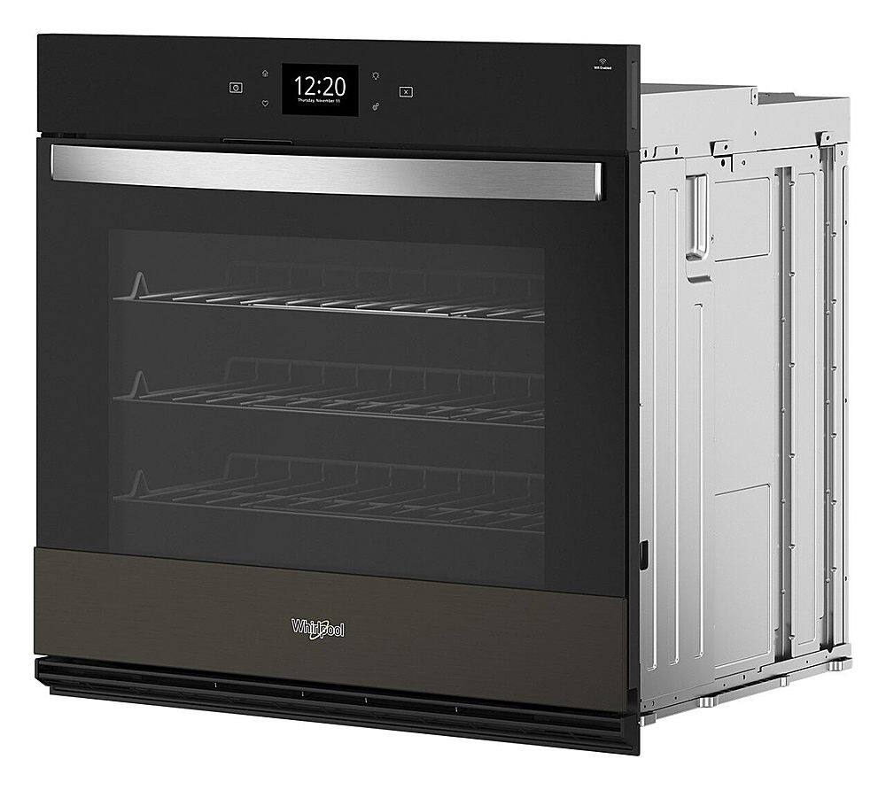 Alt View 2. Whirlpool - 30" Smart Built-In Single Electric Wall Oven with Air Fry - Black Stainless Steel.