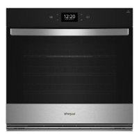 Whirlpool - 30" Smart Built-In Single Electric Wall Oven with Air Fry - Stainless Steel - Front_Zoom