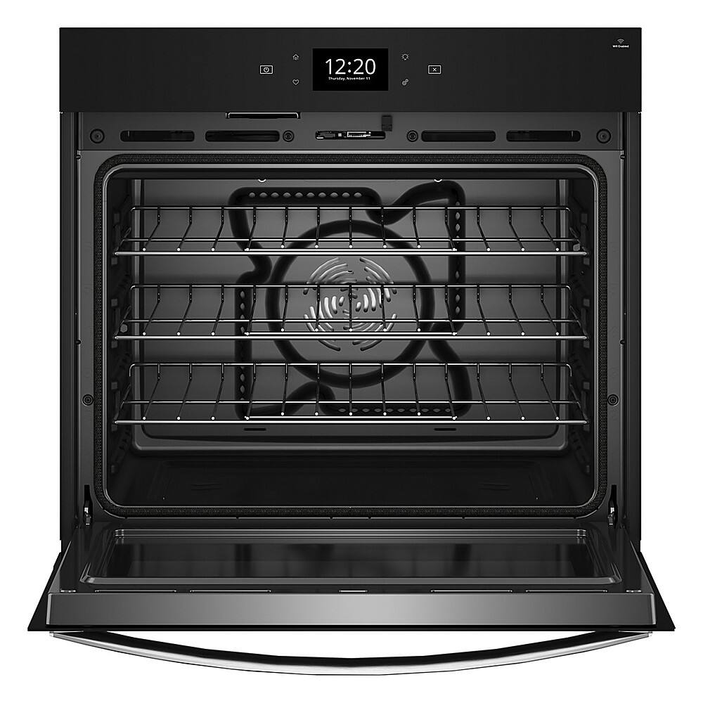 Alt View 1. Whirlpool - 30" Smart Built-In Single Electric Wall Oven with Air Fry - Stainless Steel.
