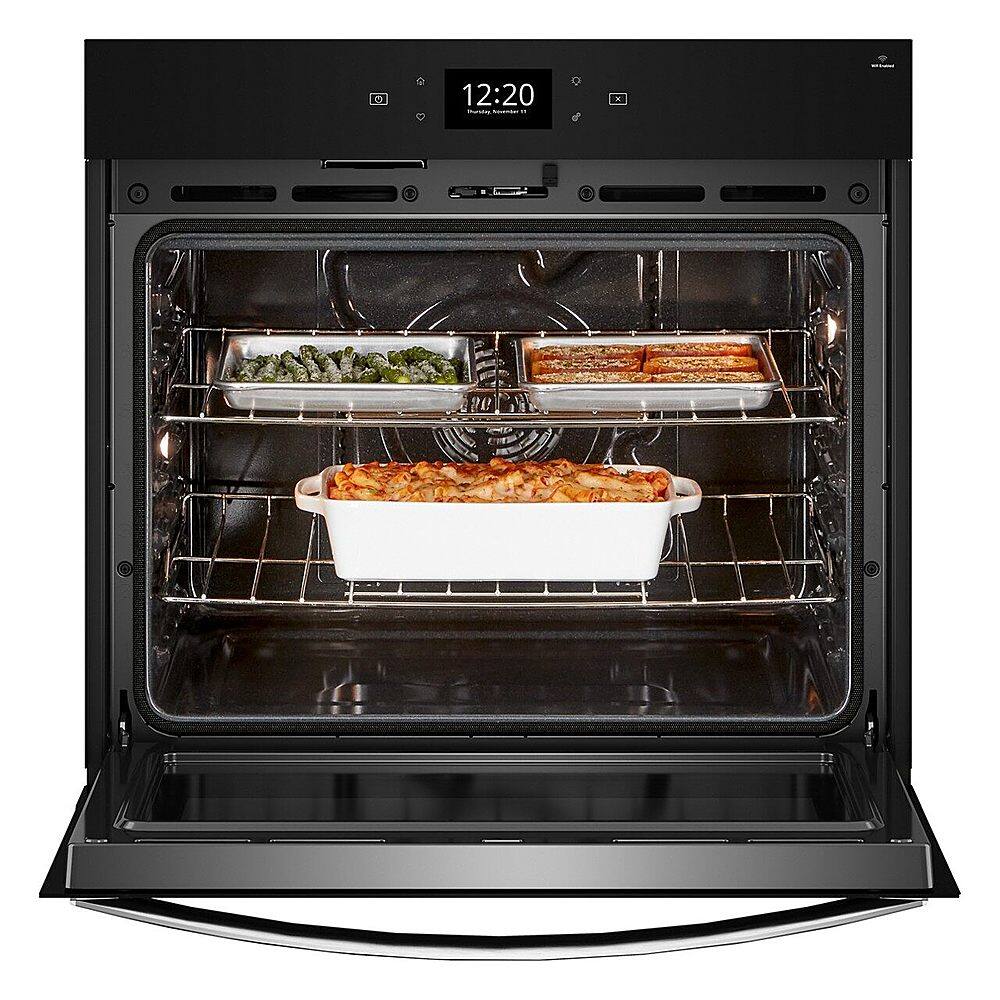 Alt View 2. Whirlpool - 30" Smart Built-In Single Electric Wall Oven with Air Fry - Stainless Steel.
