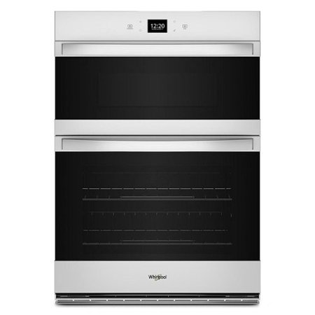 Whirlpool - 30" Smart Built-In Electric Combination Wall Oven with Air Fry - White