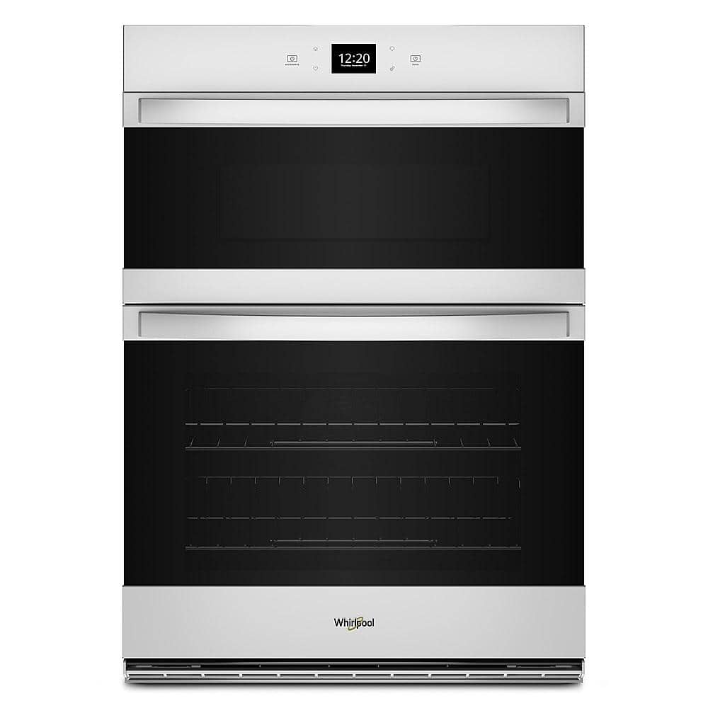 Whirlpool - 27" Smart Built-In Electric Combination Wall Oven with Air Fry - White - Front_Zoom