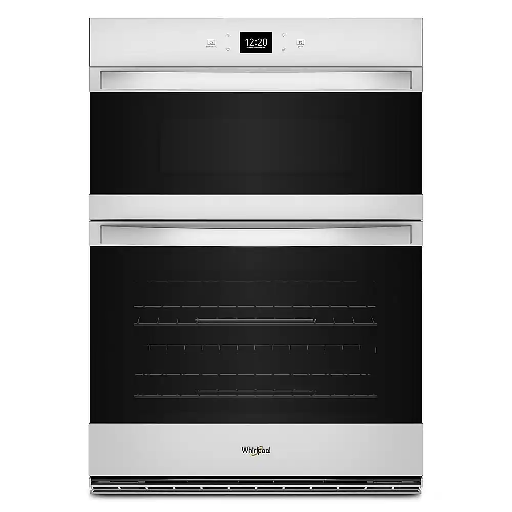 Whirlpool - 27" Smart Built-In Electric Combination Wall Oven with Air Fry - White