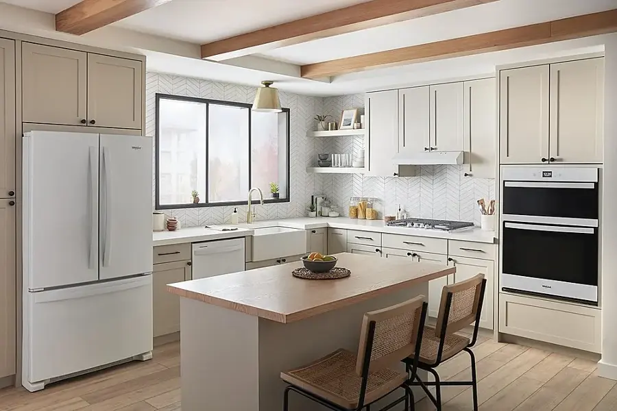 Alt View 13. Whirlpool - 27" Smart Built-In Electric Combination Wall Oven with Air Fry - White.