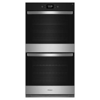 Whirlpool - 27" Smart Built-In Electric Convection Double Wall Oven with Air Fry - Stainless Steel - Front_Zoom