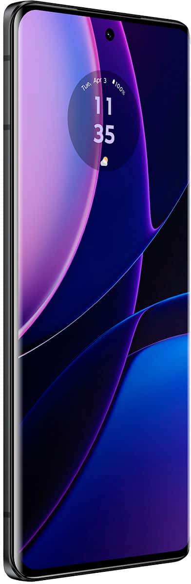 Alt View 1. Motorola - edge 2023 256GB (Unlocked) - Eclipse Black.