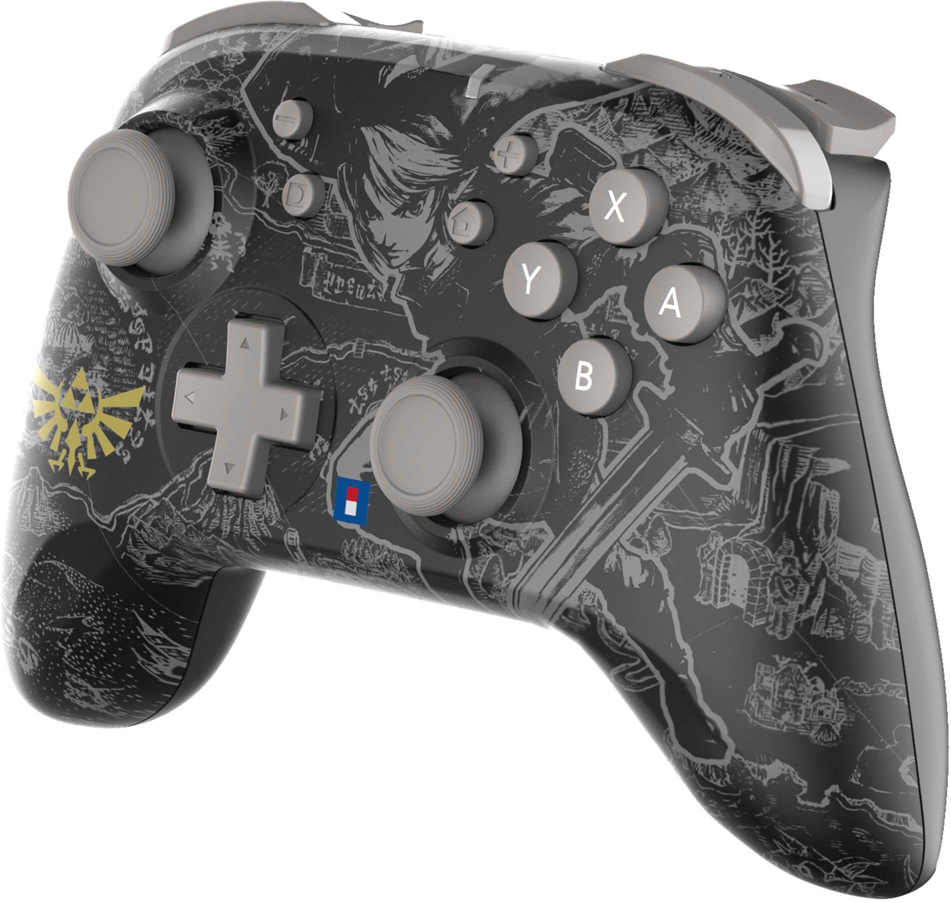 Angle. Hori - Wireless HORIPAD (Legend of Zelda) for Nintendo Switch - Black.