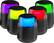 Alt View 11. iHome - Bluetooth Color Changing Party Speaker with Wireless Microphone - Black.